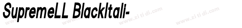 SupremeLL BlackItali字体转换